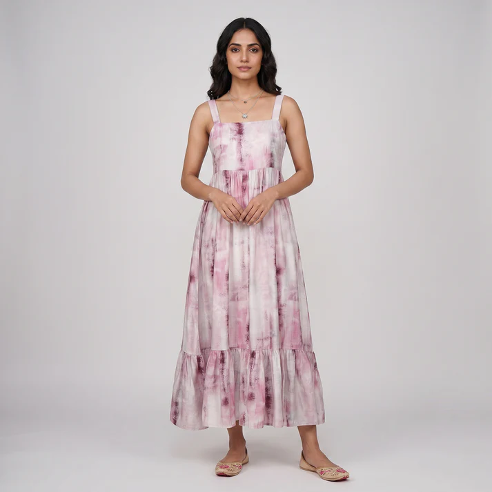 Printed Flared Dress